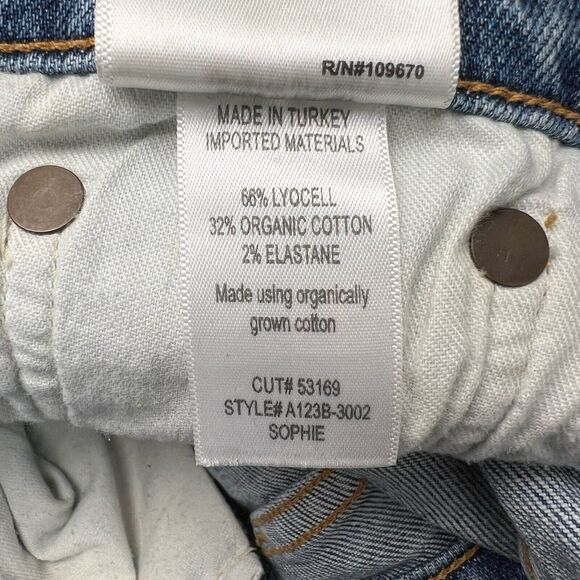 Agolde Jeans Women 26 Sophie Skinny Mid Rise Ankle Medium Denim Pants Stretch - Picture 6 of 8